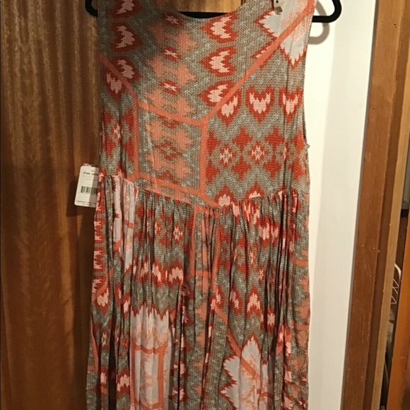 NWT Free people rayon gorgeous float mini dress tunic top M cotton slip - Picture 5 of 11